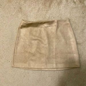 Suede Mini Skirt